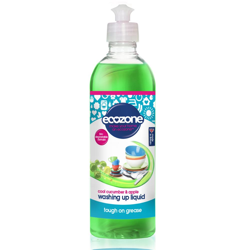 Ecozone_Cool Cucumber & Apple Washing Up Liquid - 500ml-pack of 2