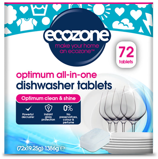 Ecozone_Optimum all-in-one Dishwasher Tablets - 72 Tablets