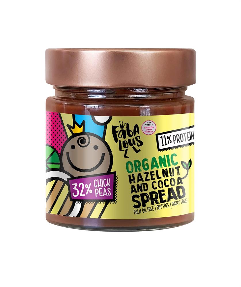 Fabalous_Organic Hazelnut & Cocoa Chickpea Spread 200g