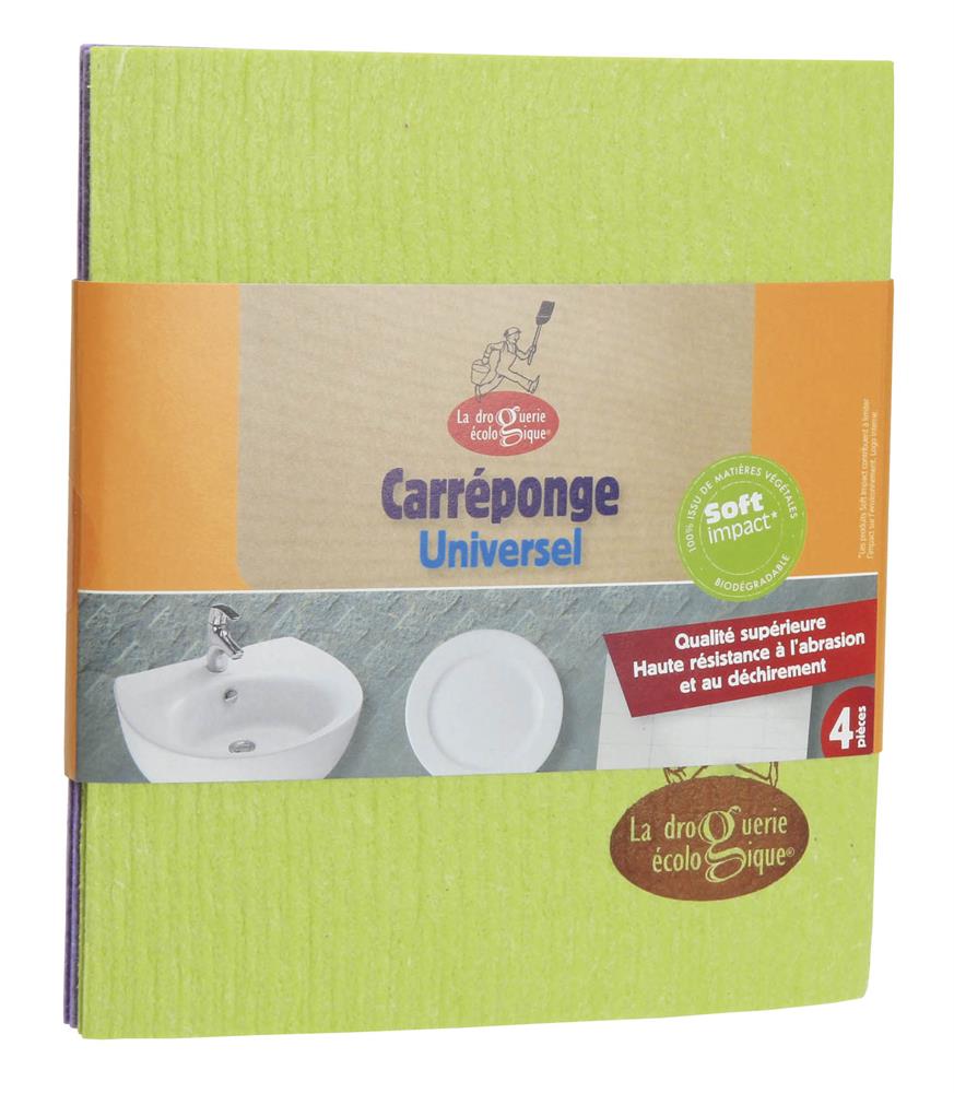 Food Alive_4 Kitchen Cellulose Sponge Pads - Home Compostable