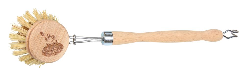 Food Alive_Handmade Beechwood Wooden Dish Brush with Fiber Bristles