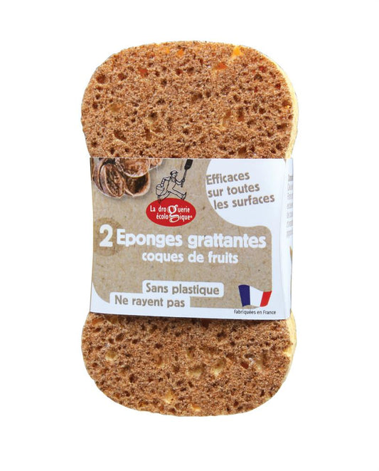 Food Alive_100 % plastic free 2 Plants and Nuts Scourer Sponge