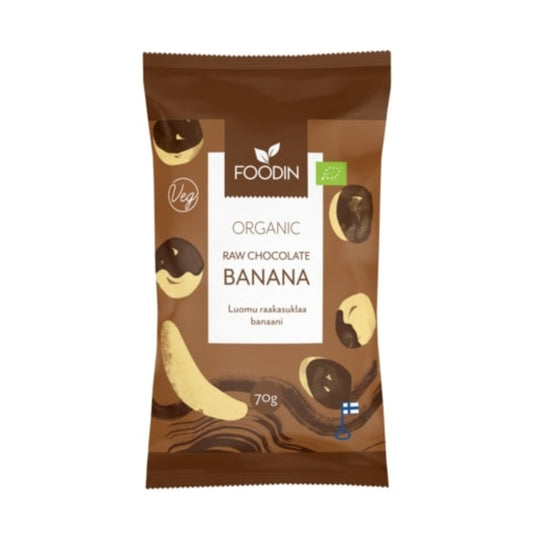 Foodin_Organic Raw Chocolate Coated Banana 70G-Pack of 4