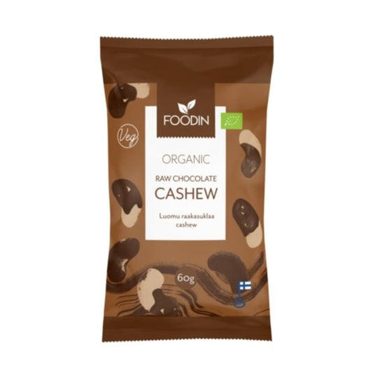 Foodin_Organic Raw Chocolate Coated Cashew 60g-Pack of 8