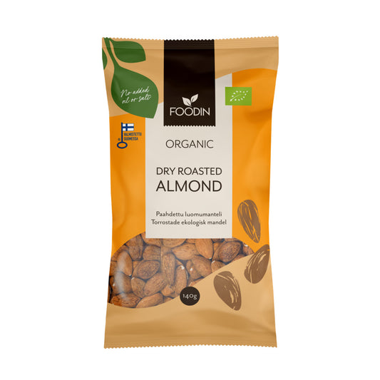 Foodin_Organic Dry Roasted Almonds 140g-Pack of 7