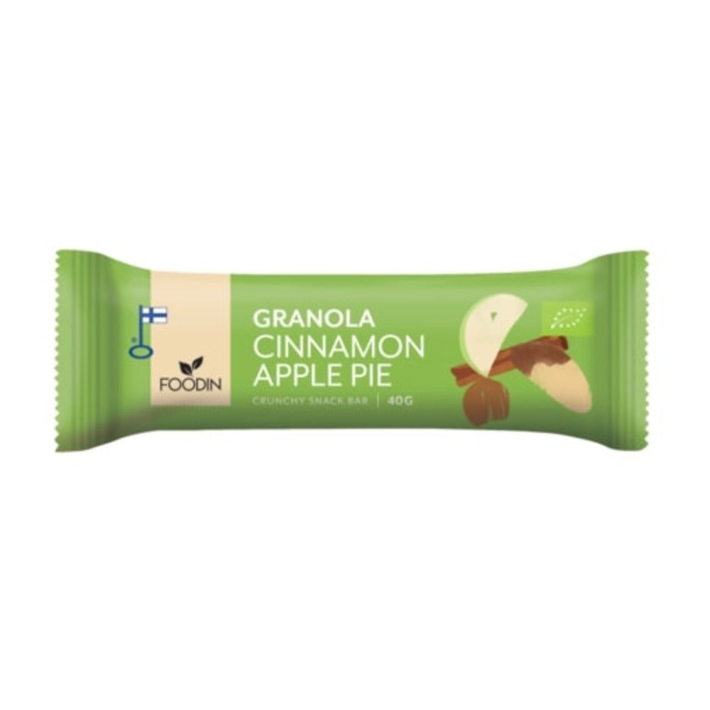 FI Granola Bar Cinnamon Apple Pie Organic 40G 12PK