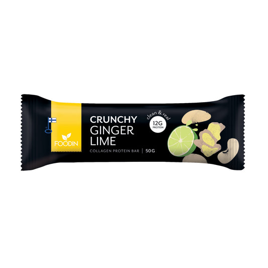 Foodin_Collagen Protein Bar Ginger Lime 50g-pack of 12