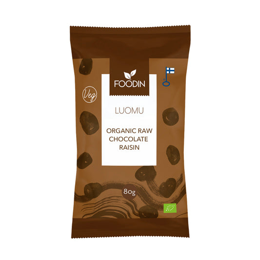 Foodin_Organic Raw Chocolate Raisins 80G-pack of 4