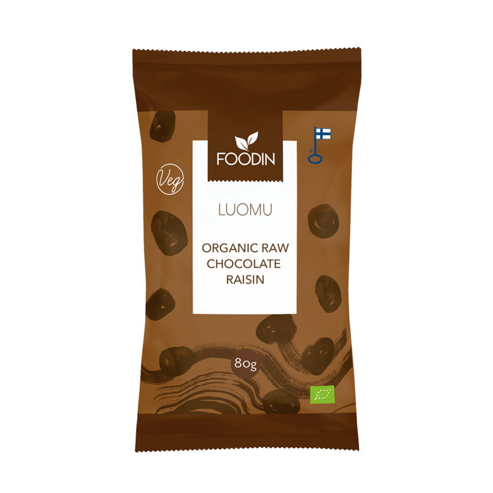 Foodin_Organic Raw Chocolate Raisins 80G-Pack of 4
