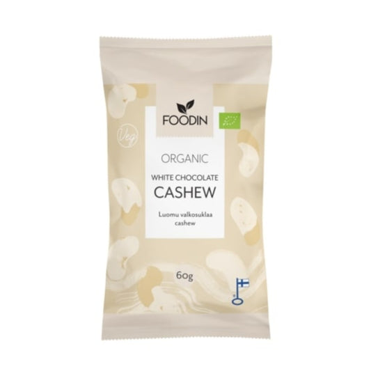 Foodin_Organic Raw White Chocolate Cashew 60G-pack of 4