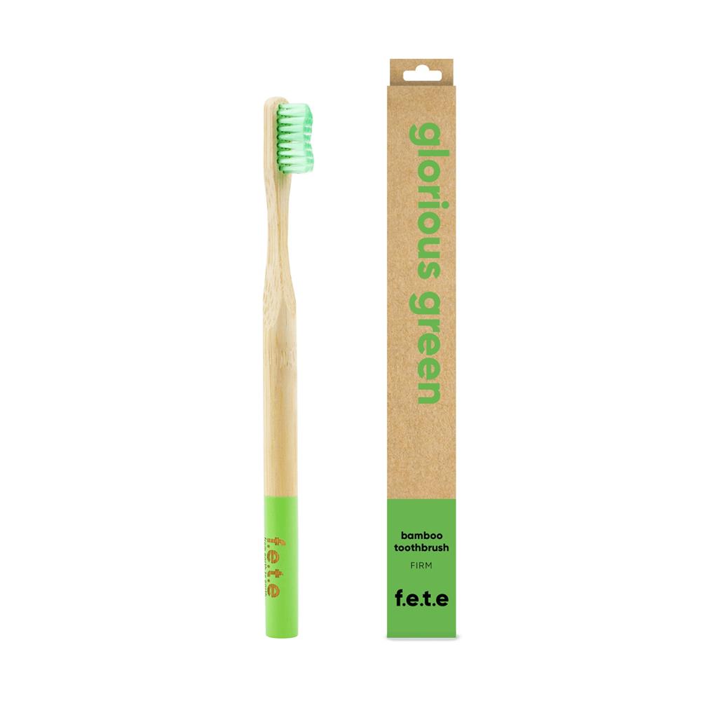 From Earth to Earth_Bamboo Toothbrush Glorious Green Light Green Firm 1 Unit