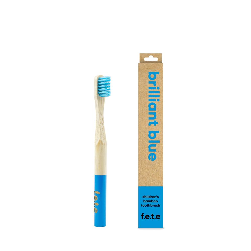 From Earth to Earth_Bamboo Tooth Brush Brilliant Blue Blue Child 1 Unit