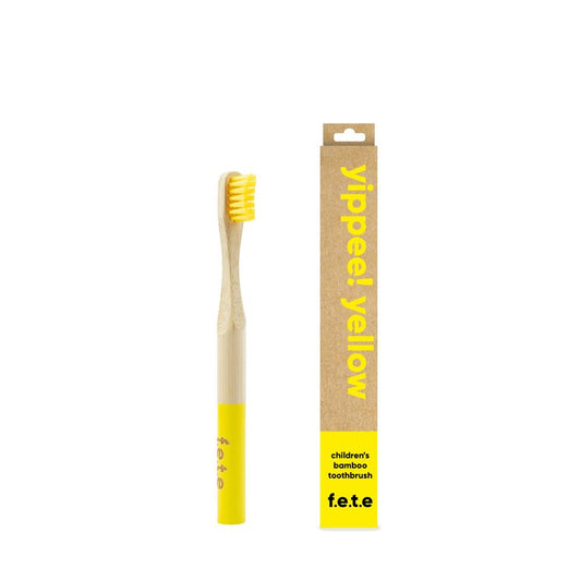 From Earth to Earth_Bamboo Tooth Brush Yippee! Yellow Yellow Child 1 Unit