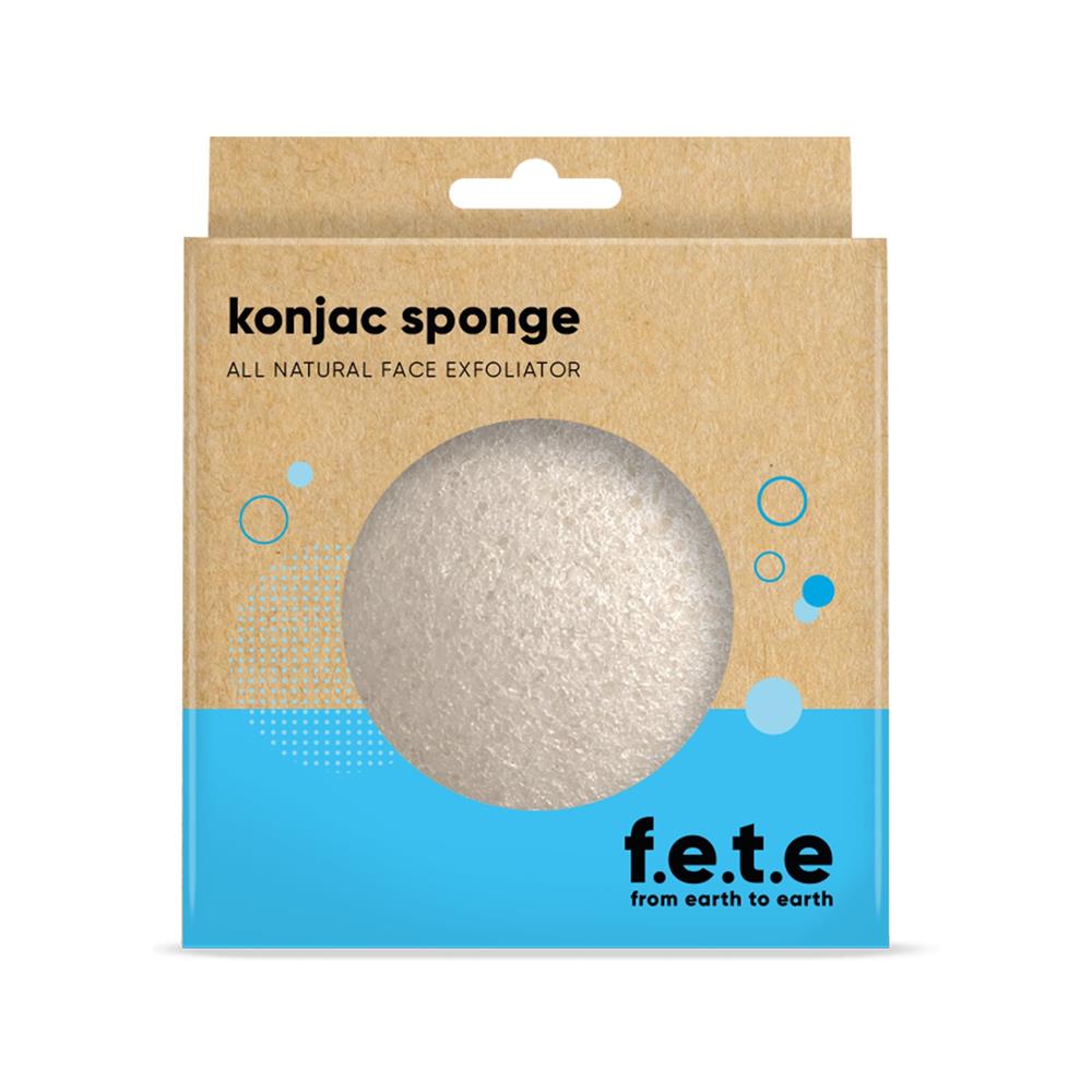 From Earth to Earth_Konjac Face Sponge Natural 1 Unit