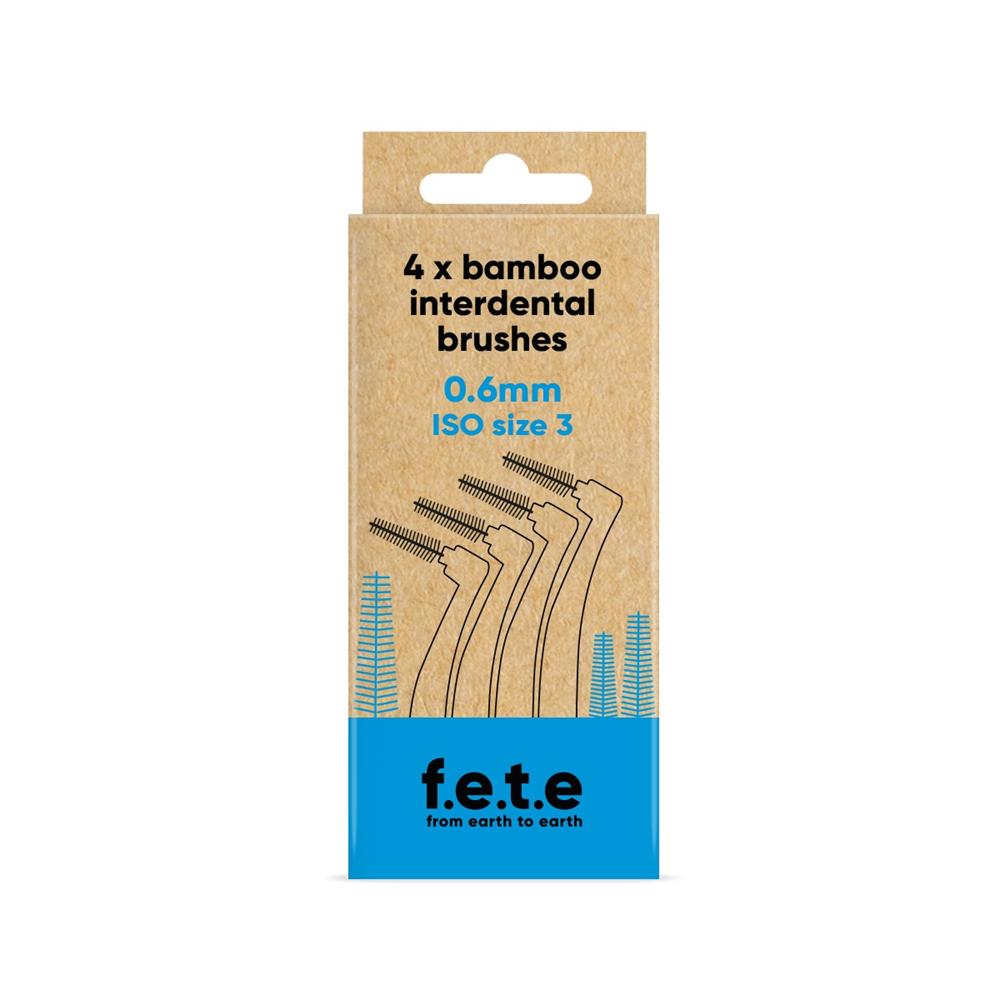 From Earth to Earth_FETE Interdental Brushes ISO Size 3 Blue 0.6mm