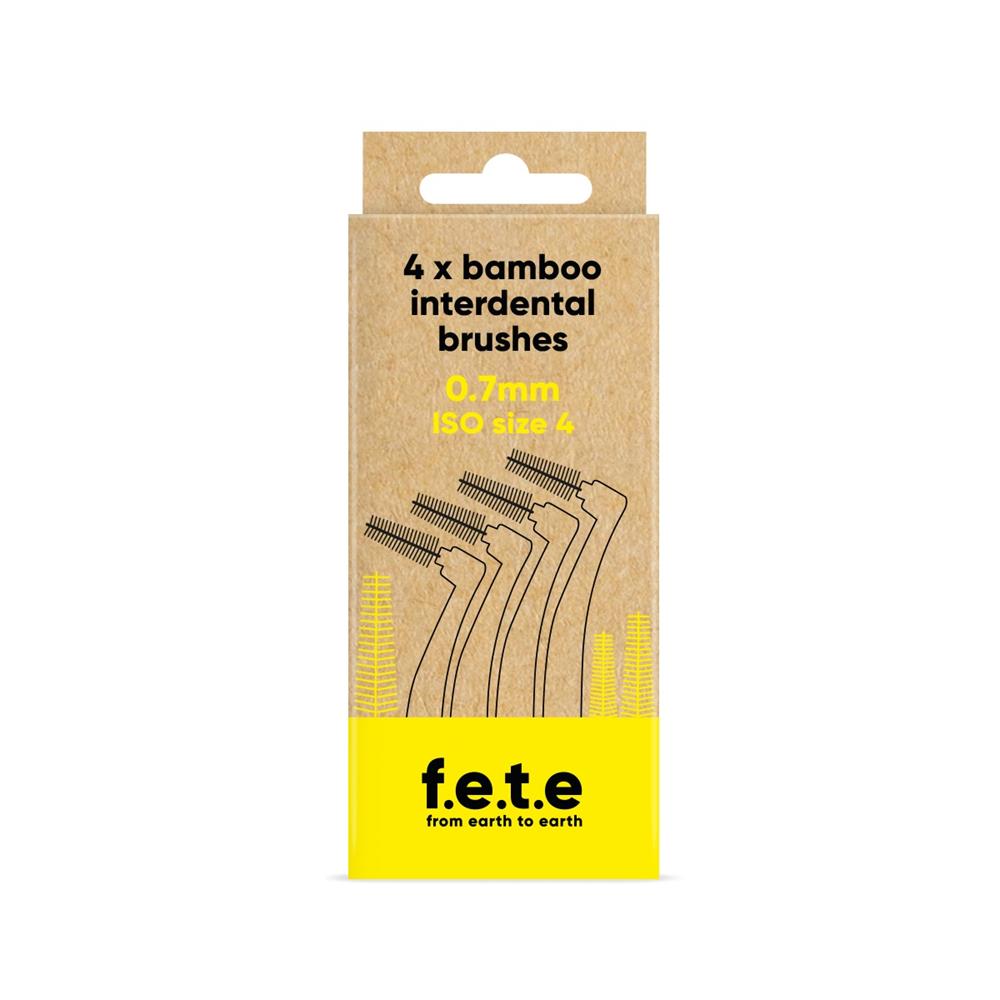From Earth to Earth_Interdental brushes ISO Size 4 Yellow 0.7mm