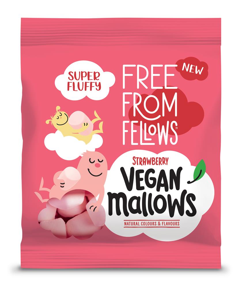 Free From Fellows_Vegan Strawberry Mallows 105g-pack of 2