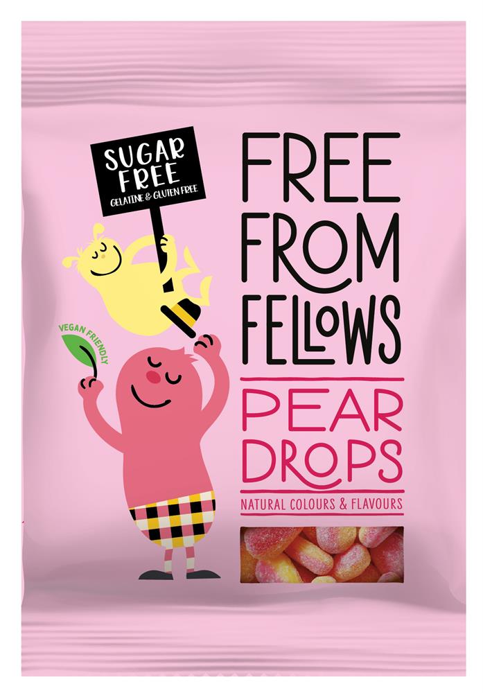 Free From Fellows_Pear Drops 70g-pack of 10