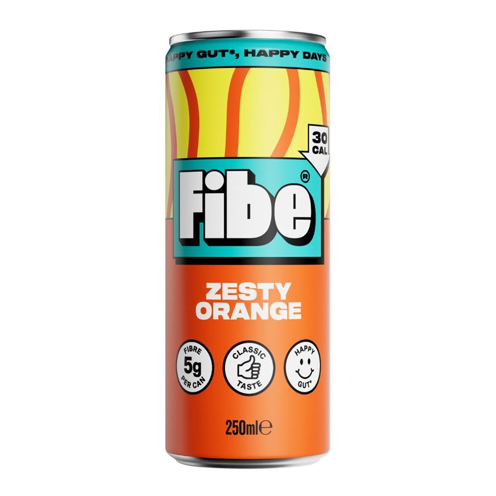 Fibe Soda_Fibe Prebiotic Soda Zesty Orange 250ml-Pack of 2