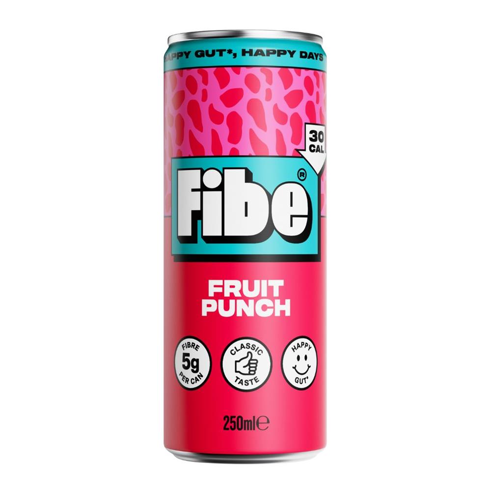 Fibe Soda_Fibe Prebiotic Soda Fruit Punch 250ml-Pack of 2