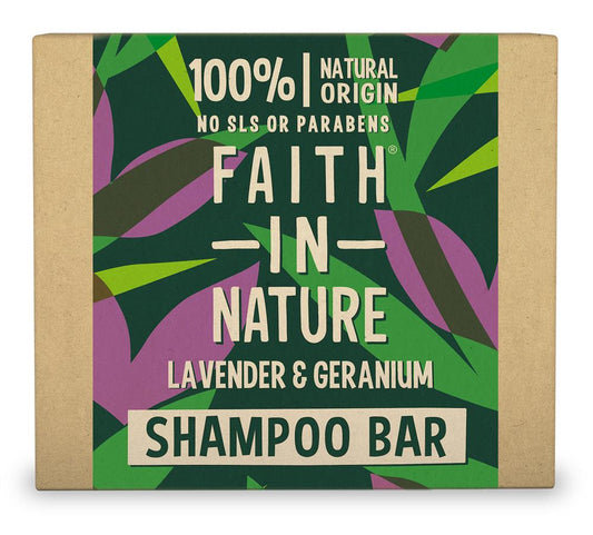 Faith in Nature_Shampoo Bar Lavender & Geranium 85gm