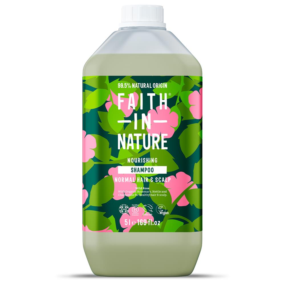 Faith in Nature_Shampoo Wild Rose 5 Ltr