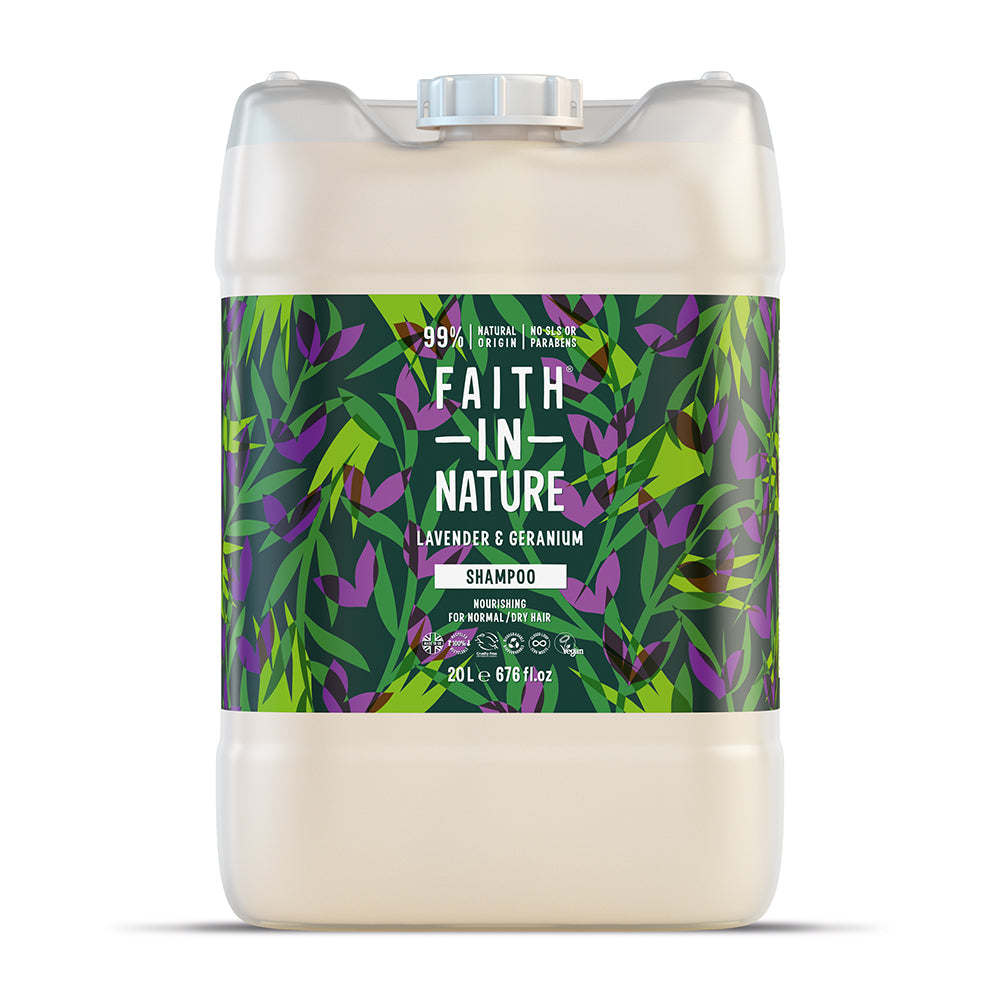 Faith in Nature_Lavender & Geranium Shampoo 20 Ltr