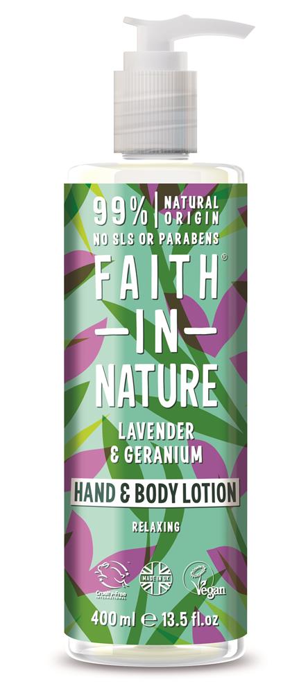 Faith in Nature_Lavender & Geranium Hand & Body Lotion 400ml