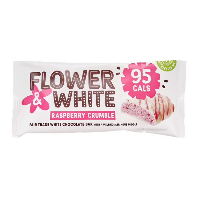 Flower & White Meringue Bar 12x20g Chocolate Crunch