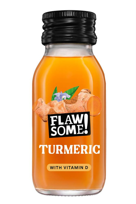 Flawsome!_Flawsome Daily Defence Turmeric + Vitamin D Shot glass 60ml-Pack of 3