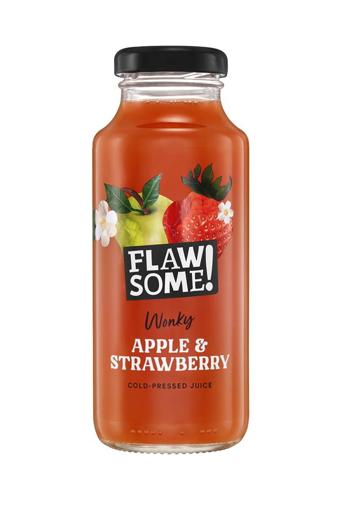Flawsome!_Flawsome Apple & Strawberry Cold-Pressed Juice Glass 250ml-pack of 3