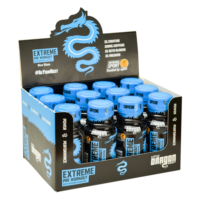 Little Dragon Extreme Pre-Workout Shot 12x60ml Blue Raspberry