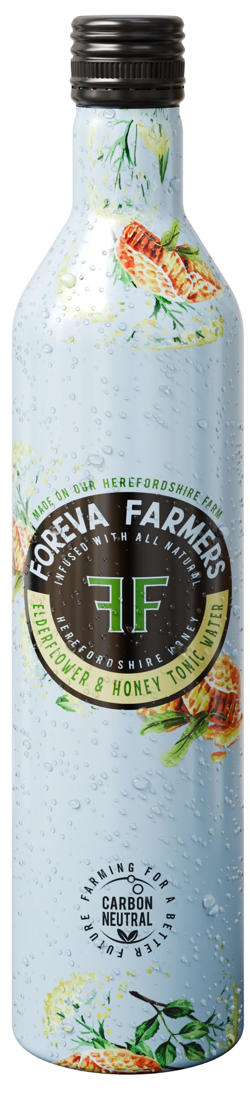Foreva Farmers_Elderflower & Honey Tonic - 500ml Aluminium bottle-pack of 2