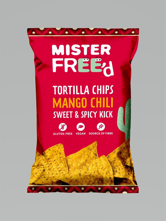 Freed Foods / Mister Free'd_Vegan Tortilla Chips with Mango Chili 135g-pack of 12