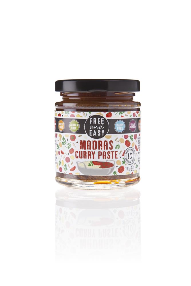 Free & Easy_Gluten Free Madras Curry Paste 190g