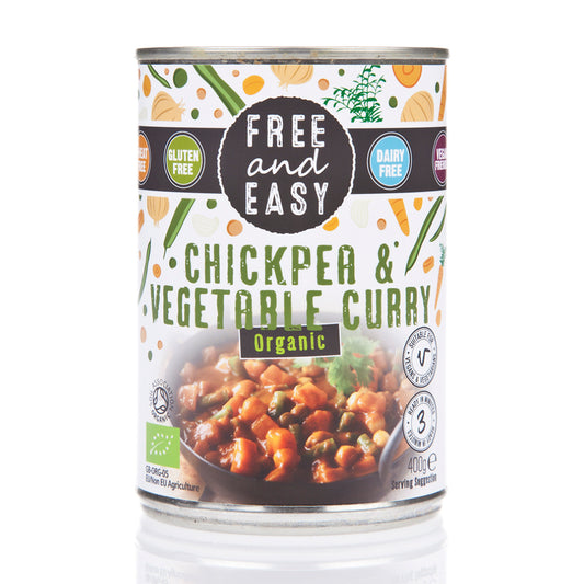Free & Easy_Organic Chick Pea & Vegetable Curry 400g