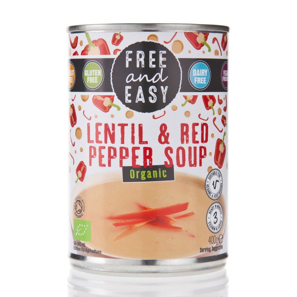 Free & Easy_Organic Lentil Red Pepper Soup 400g