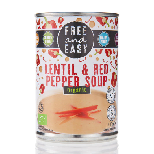 Free & Easy_Organic Lentil Red Pepper Soup 400g