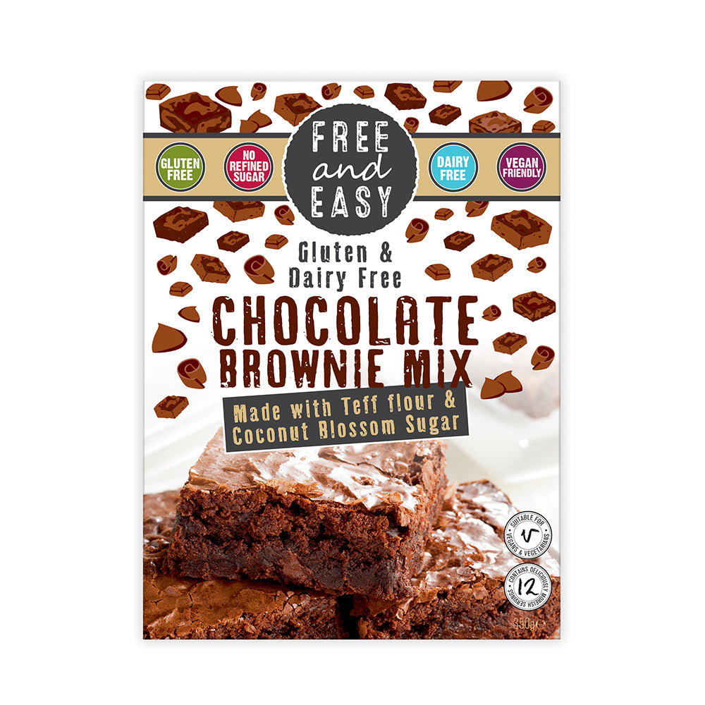 Free & Easy_Gluten and Dairy Free Chocolate Brownie Mix 350g
