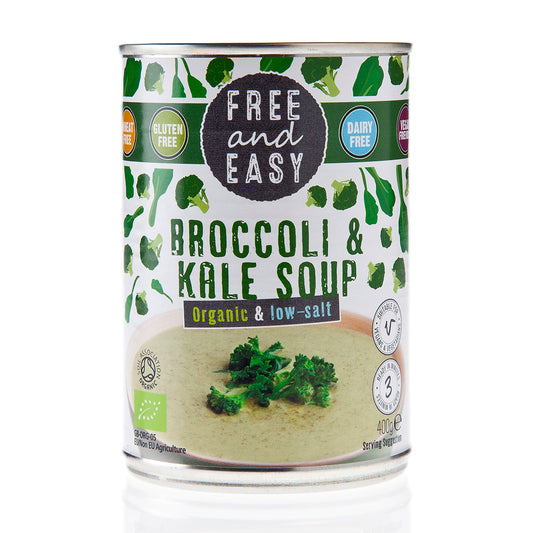 Free & Easy_Low Salt Organic Broccoli & Kale Soup 400g-pack of 2