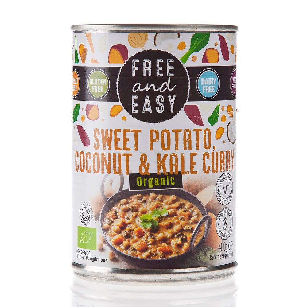 Free & Easy_Organic Sweet Potato Kale & Coconut Curry 400g