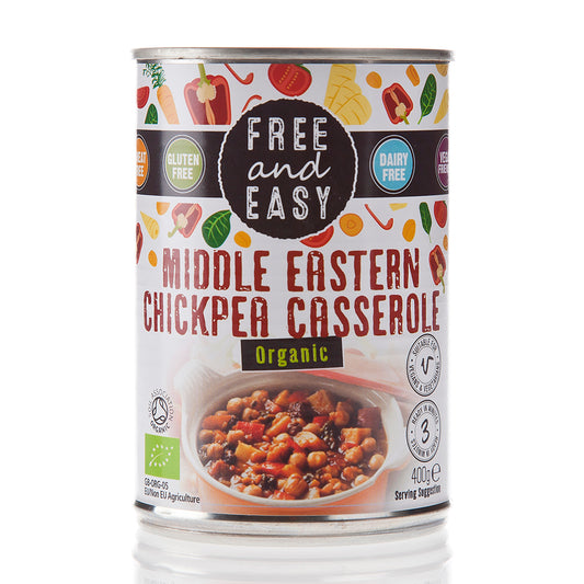 Free & Easy_Organic Middle Eastern Chick Pea Casserole 400g