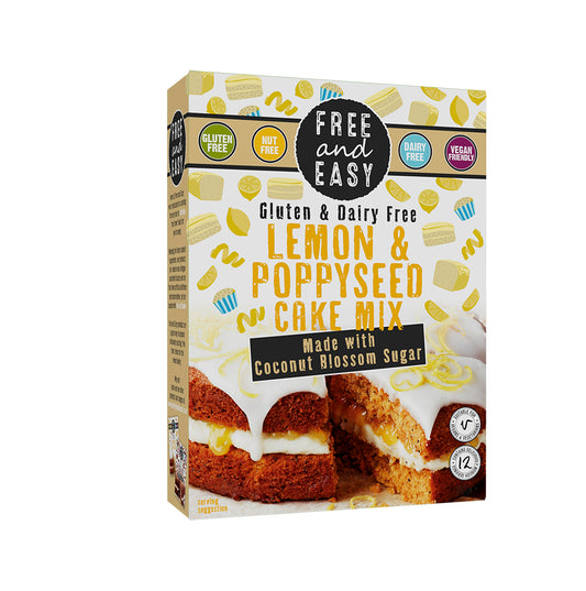 Free & Easy_Lemon & Poppyseed Free From cake mix 350g-pack of 4