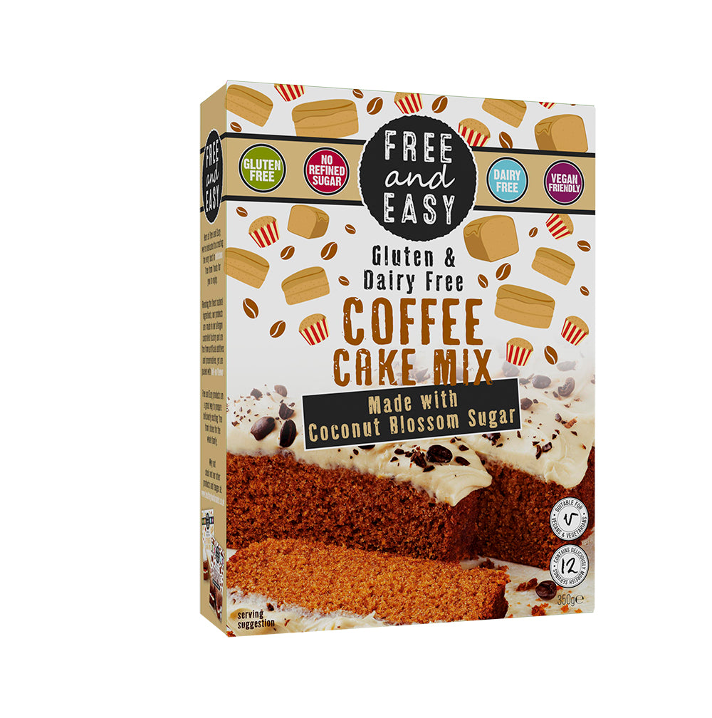 Free & Easy_Coffee Cake Free From Mix 350g-pack of 4