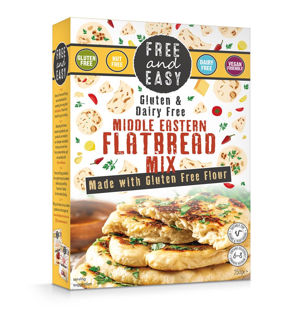 Free & Easy_Middle Eastern Flatbread Mix 250g-pack of 2