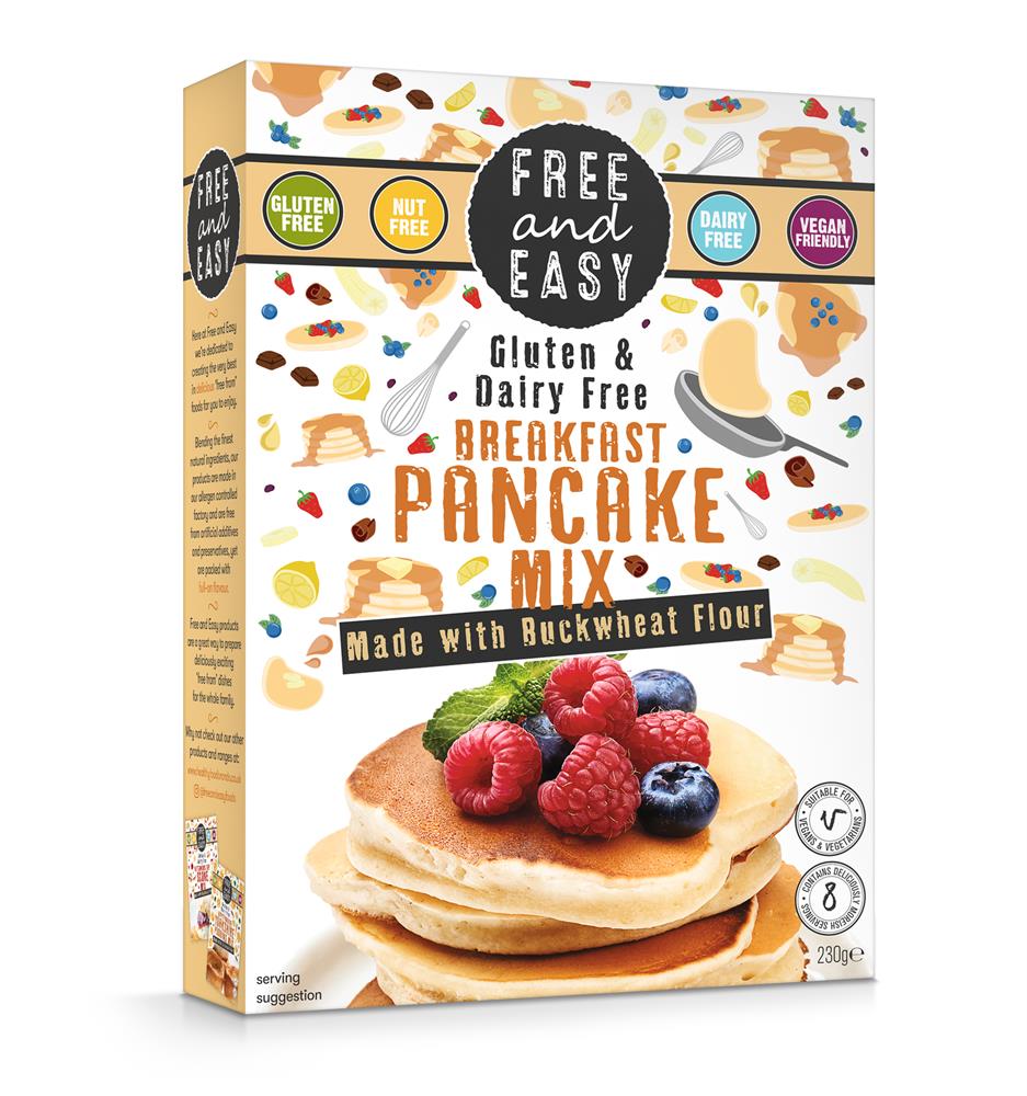 Free & Easy_Breakfast Pancake Buckwheat 230g-pack of 2