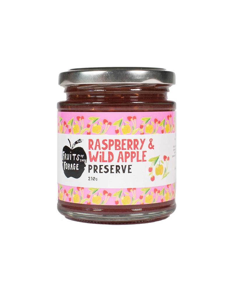 Fruits of the Forage_Preserve with British Raspberries and Tangy Apples 210g-pack of 2