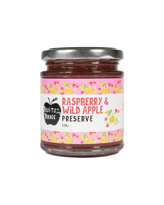 Fruits of the Forage_Preserve with British Raspberries and Tangy Apples 210g-pack of 2