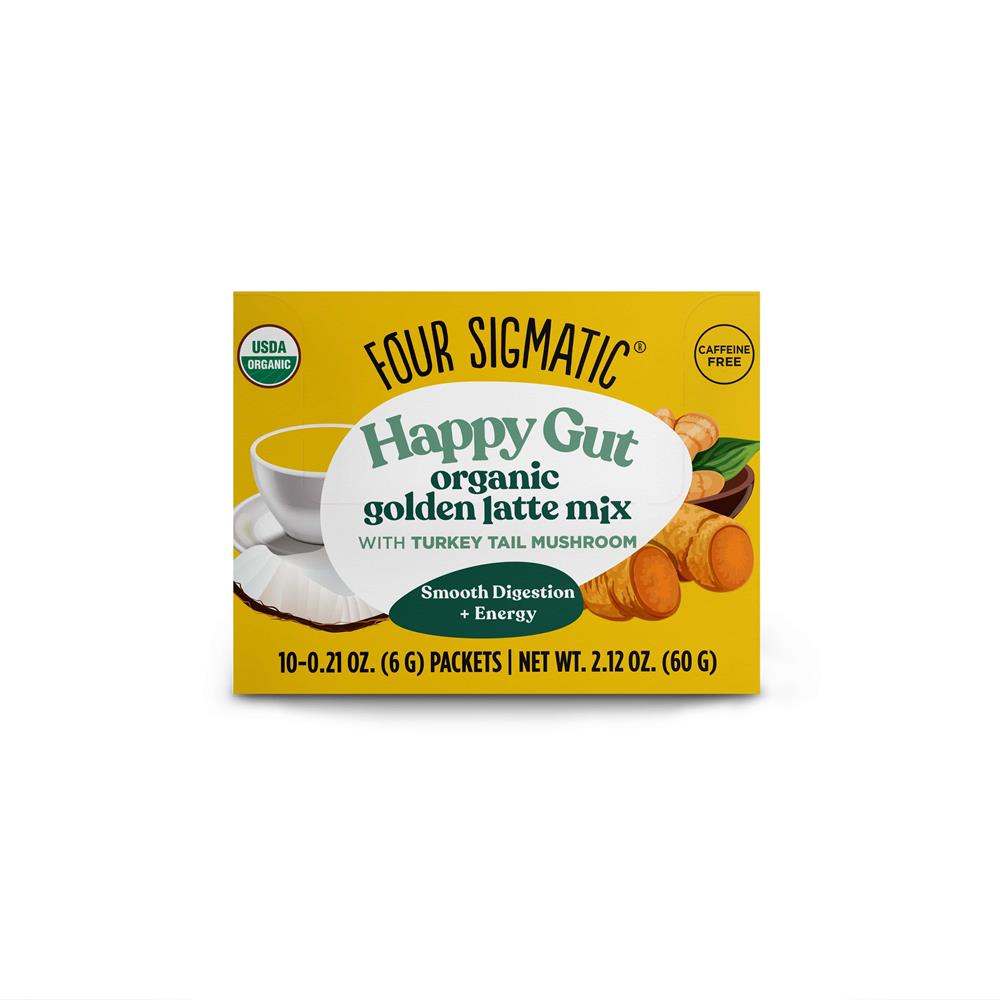 Four Sigma Foods_Happy Gut Organic Golden Latte with Turkey Tail & Turmeric