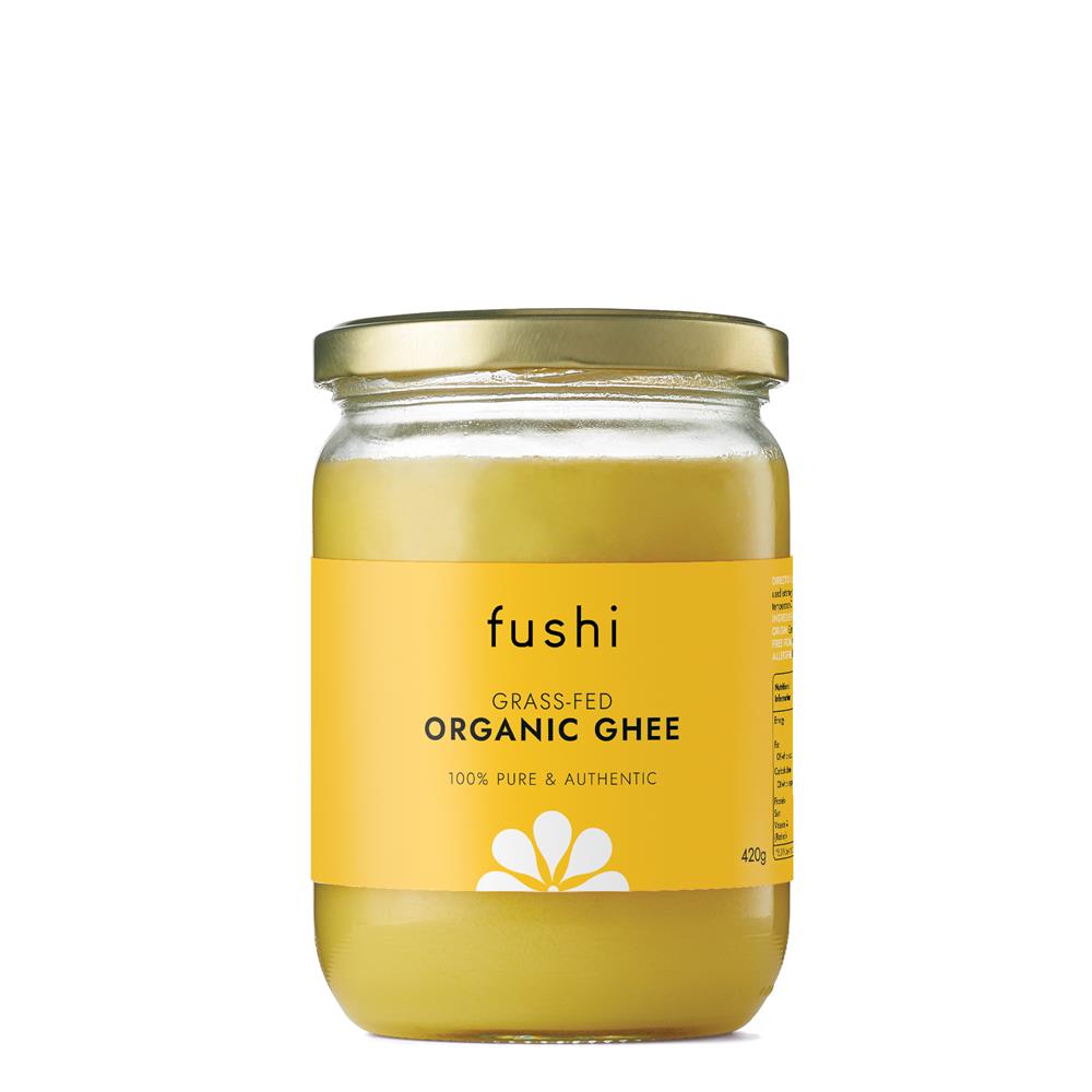 Fushi Wellbeing_Traditionally churned Organic Ghee Grass Fed 420g